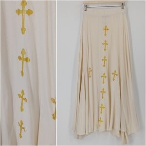 Wildfox Cotton Cross Maxi Skirt